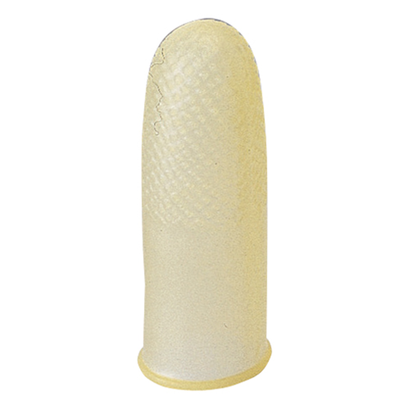 鈴木ラテックス ナナコ 指サック アメ色 大 10個入 1箱(ご注文単位1箱)【直送品】