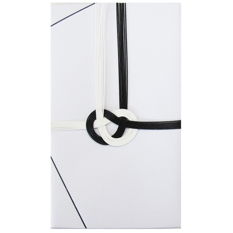 今村紙工 大阪折 黒白7本字なし中袋付/0704 1個（ご注文単位1個）【直送品】