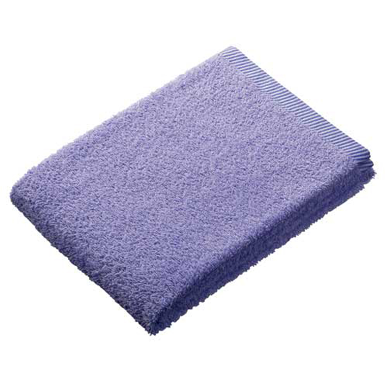 オーミケンシ ボーダー入バスタオル ライラック 1個（ご注文単位1個）【直送品】