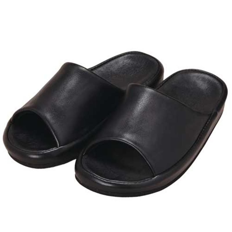 オーミケンシ 合皮コンフォートタイプスリッパ L 1個(ご注文単位1個)【直送品】