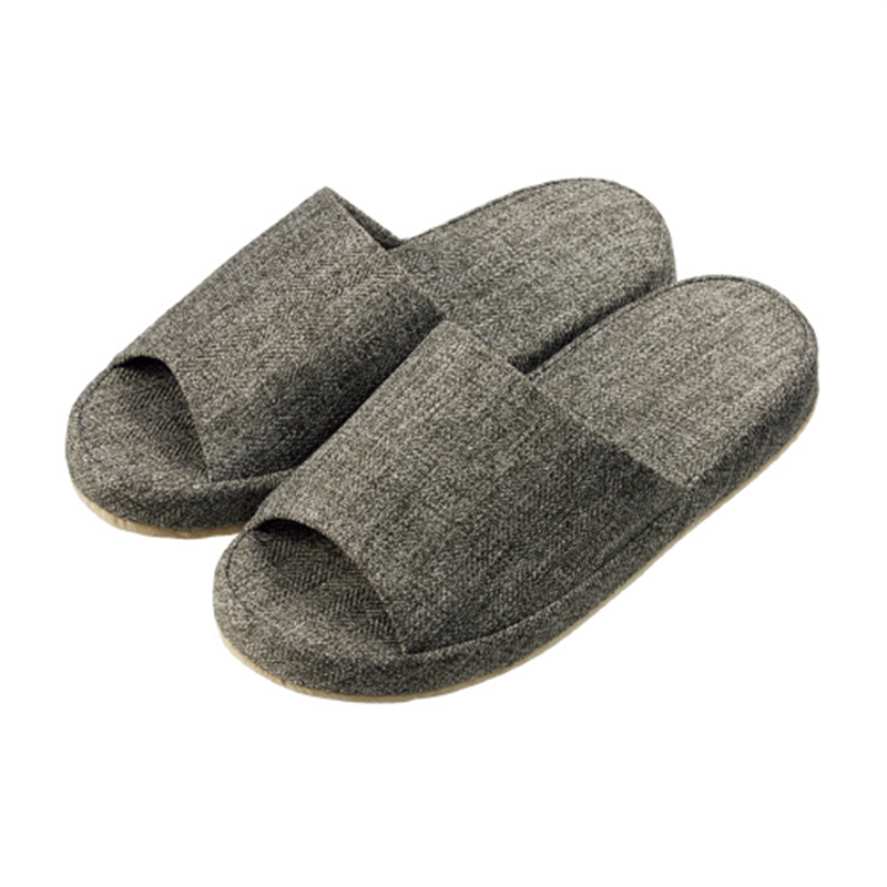 オーミケンシ 低反発軽量スリッパ ブラック 1個（ご注文単位1個）【直送品】