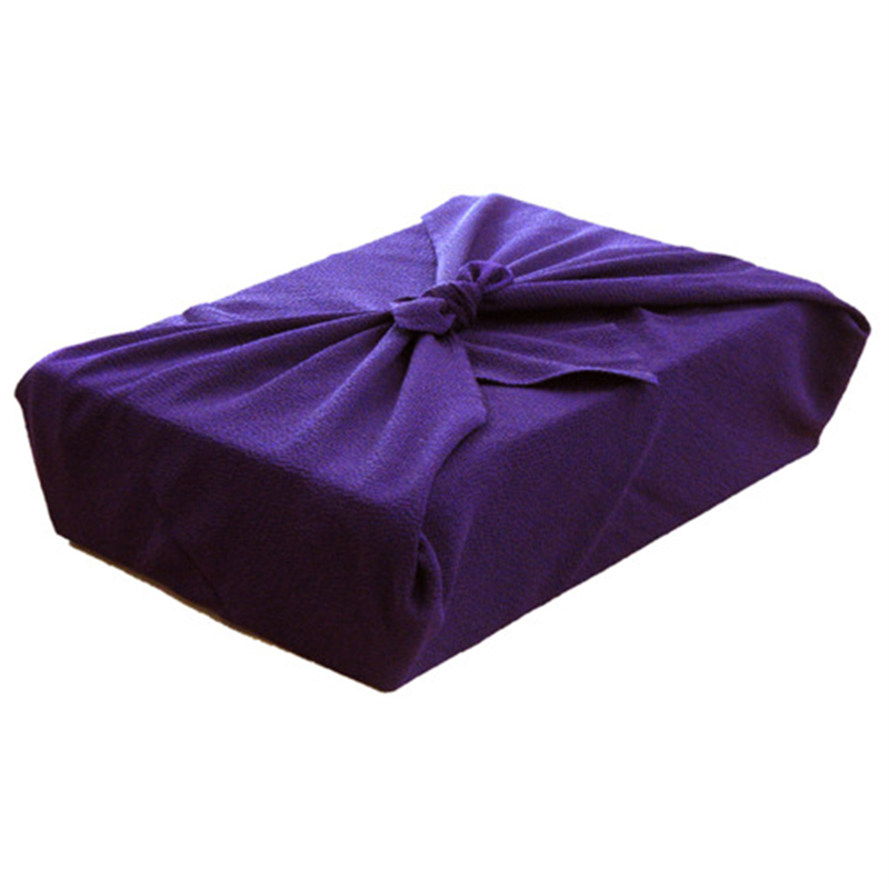 ながとや 正絹ちりめん風呂敷 ユ-022 紫無地 1個(ご注文単位1個)【直送品】