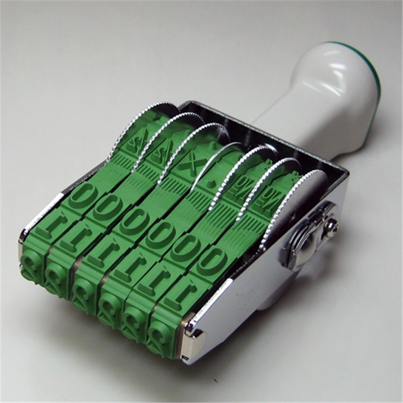 サンビー 回転印 欧文1号6連 TK016 明朝体 1個（ご注文単位1個）【直送品】