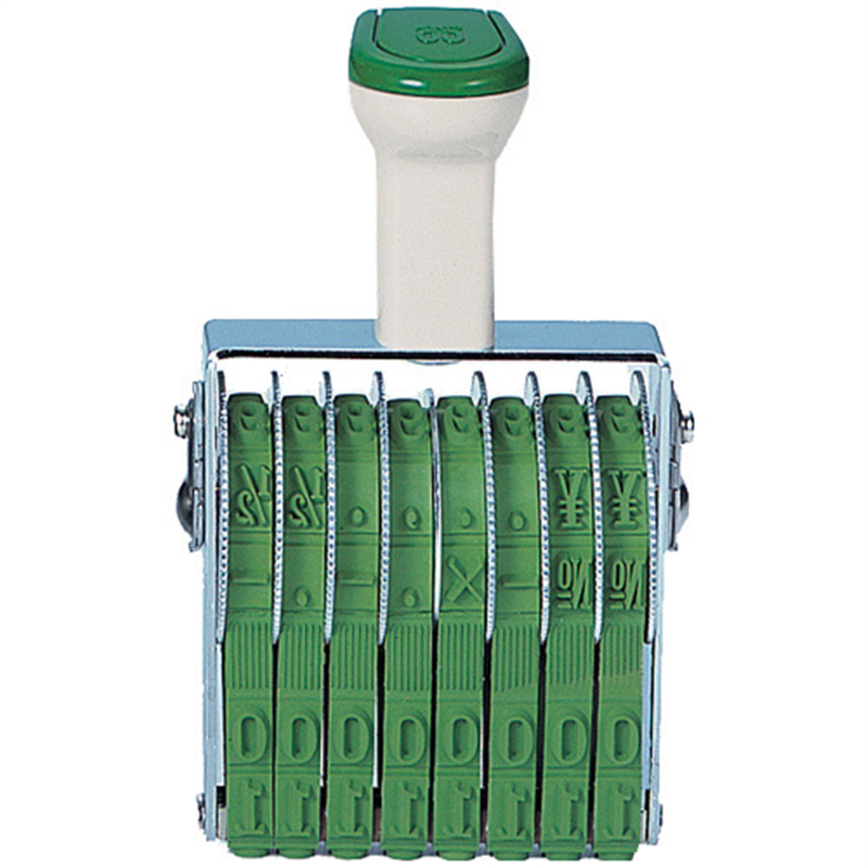 サンビー 回転印 欧文1号8連 TK018 明朝体 1個（ご注文単位1個）【直送品】