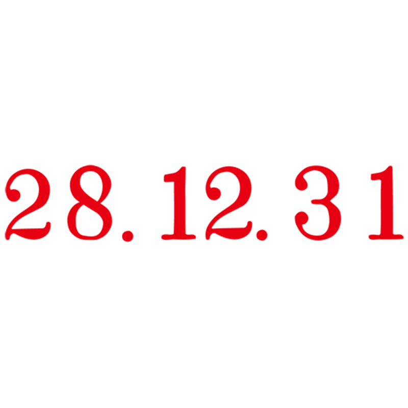 サンビー 回転印 欧文日付2号 TKA-D02 明朝体 1個(ご注文単位1個)【直送品】