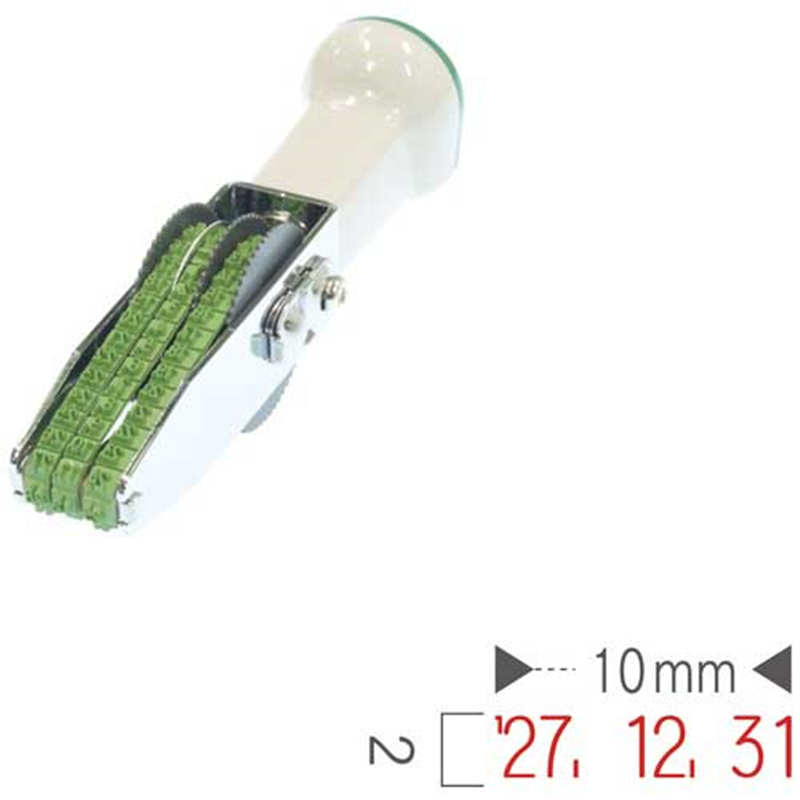 サンビー 回転印 欧文日付6号3連 TK-GD63 ゴシック体 1個(ご注文単位1個)【直送品】