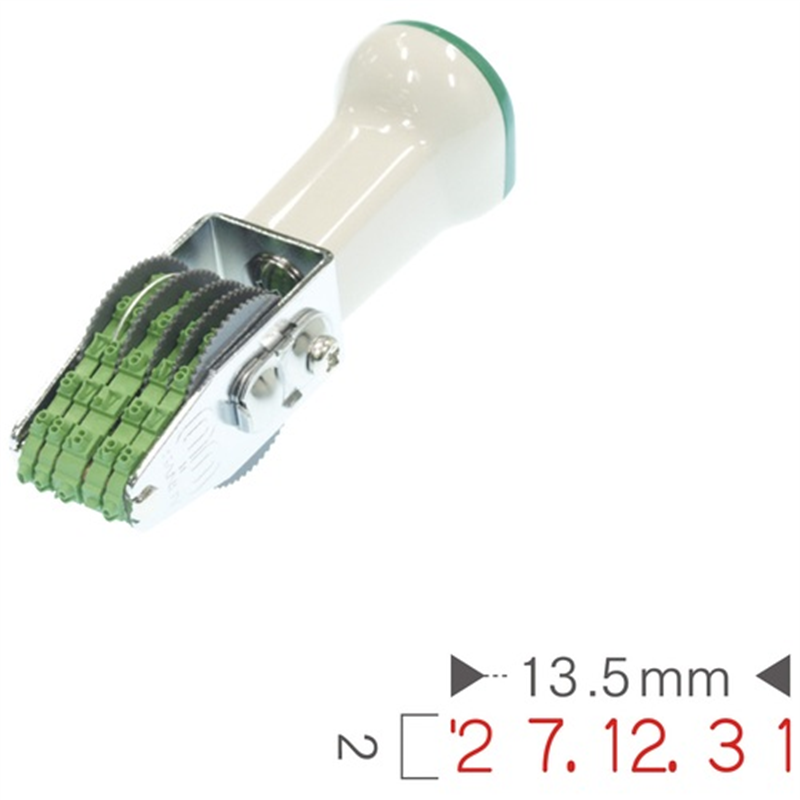 サンビー 回転印 欧文日付6号5連 TKA-GD65ゴシック体 1個(ご注文単位1個)【直送品】