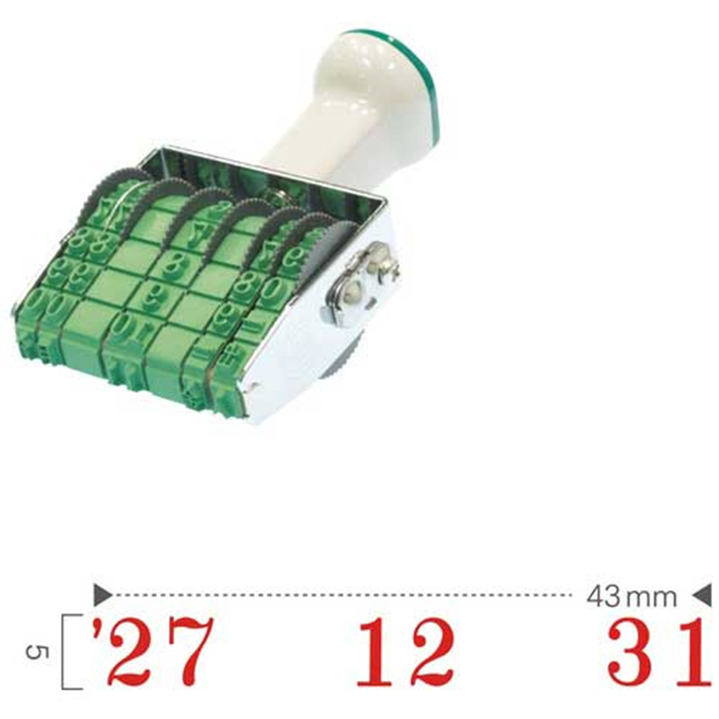 サンビー 回転印 飛日付3号 TK-TD3 明朝体 1個(ご注文単位1個)【直送品】