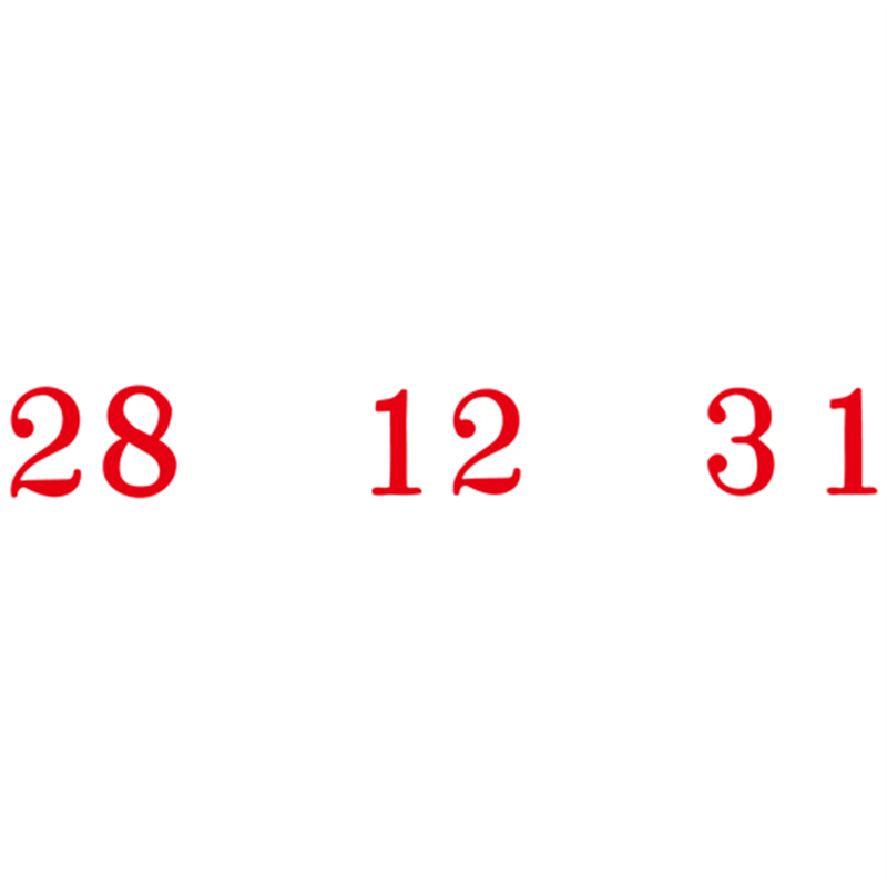 サンビー 回転印 飛日付5号TKA-TD55 小切手用 明朝体 1個(ご注文単位1個)【直送品】
