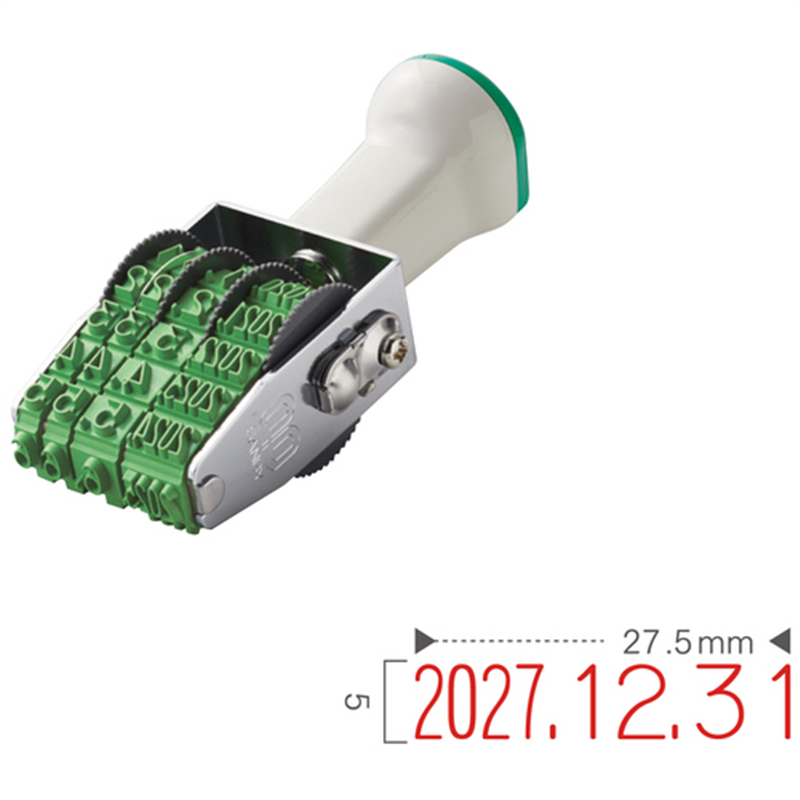 サンビー テクノタッチ回転印 本西暦日付3号 TK-CR03 1個(ご注文単位1個)【直送品】