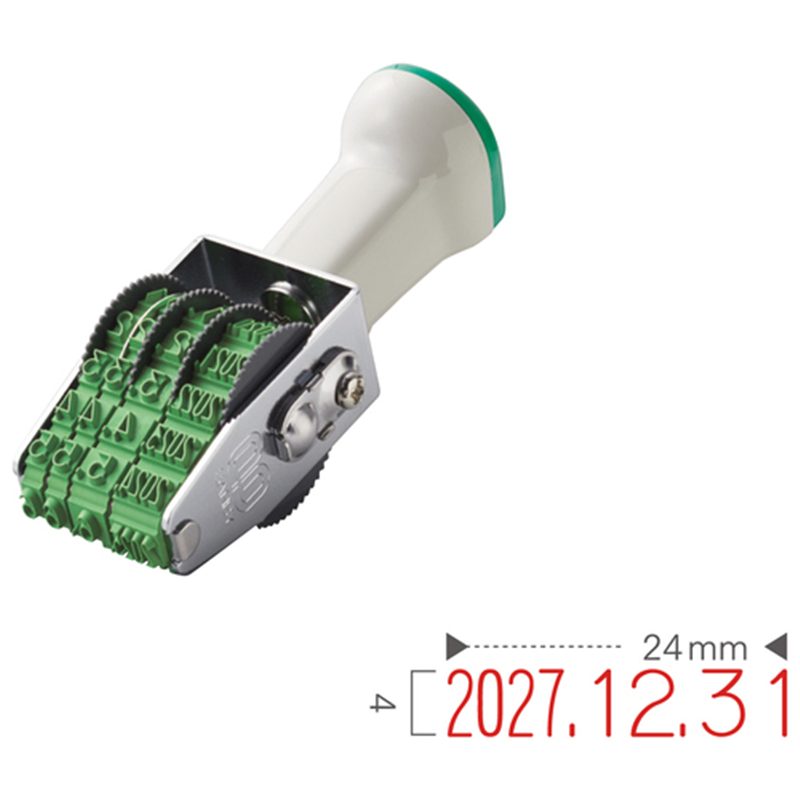 サンビー テクノタッチ回転印 本西暦日付4号 TK-CR04 1個(ご注文単位1個)【直送品】