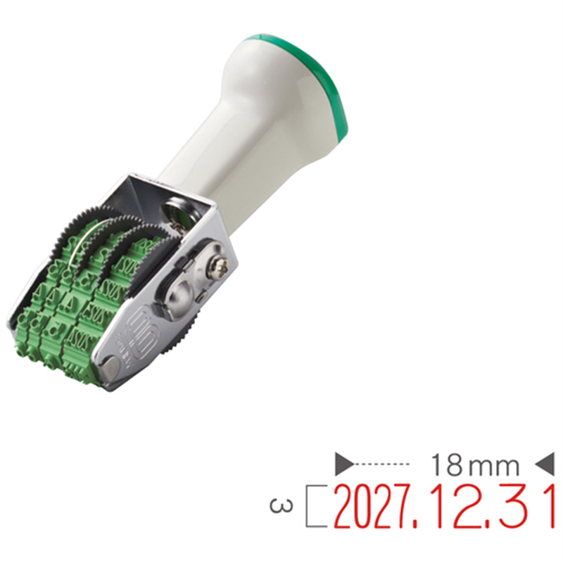 サンビー テクノタッチ回転印 本西暦日付5号 TK-CR05 1個(ご注文単位1個)【直送品】