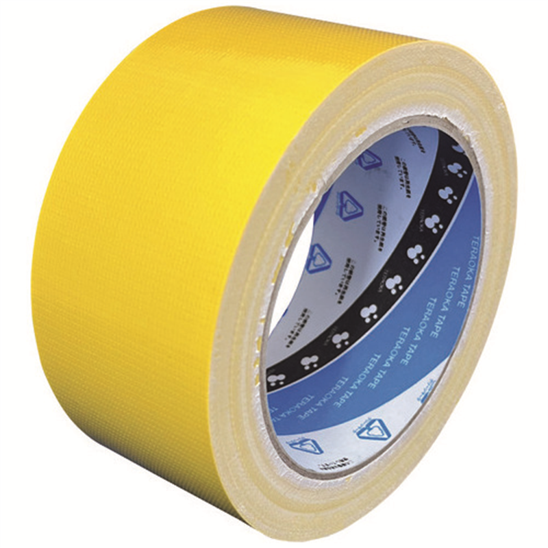寺岡製作所 再生カラー布テープNo.1605 黄 50mmX25m 1個（ご注文単位1個）【直送品】