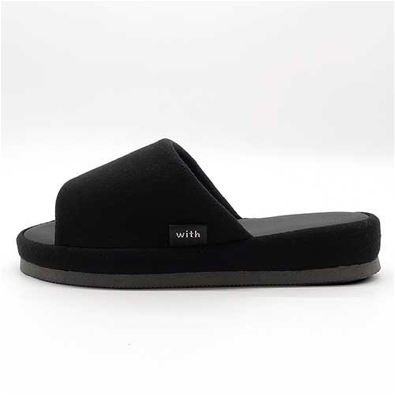 オクムラ With低反発スリッパ M ブラック 1個(ご注文単位1個)【直送品】