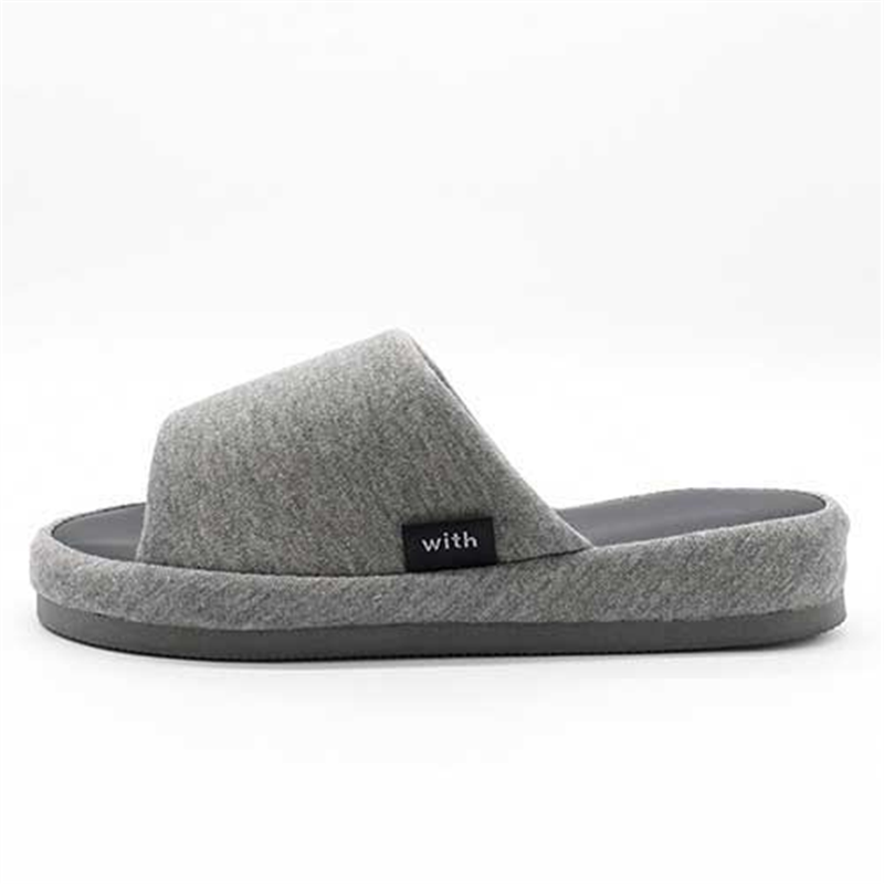 オクムラ With低反発スリッパ M グレー 1個（ご注文単位1個）【直送品】