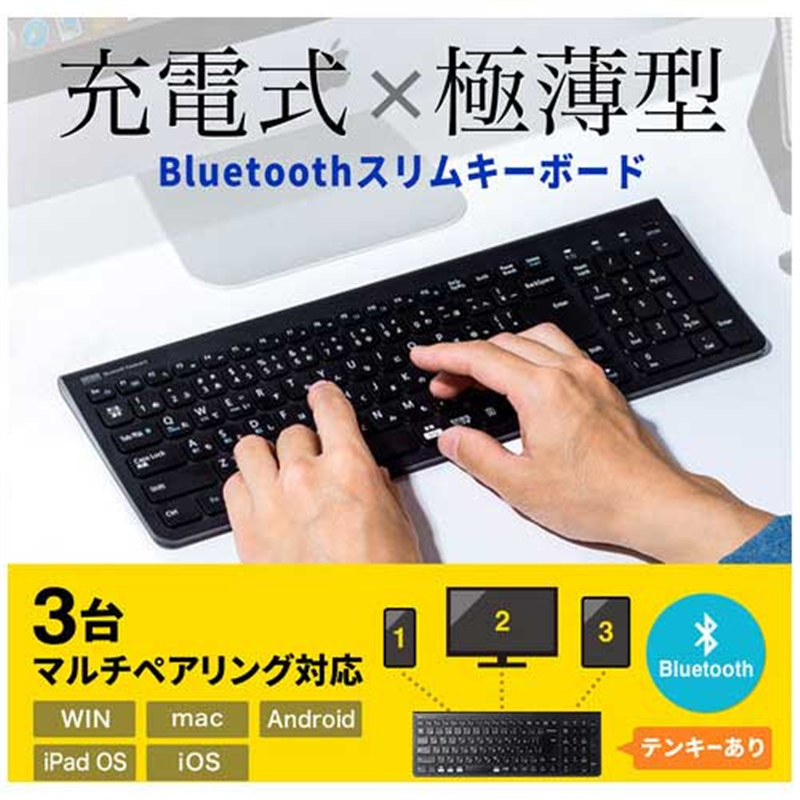 サンワサプライ Bluetoothキーボード SKB-BT31BK 1個(ご注文単位1個)【直送品】