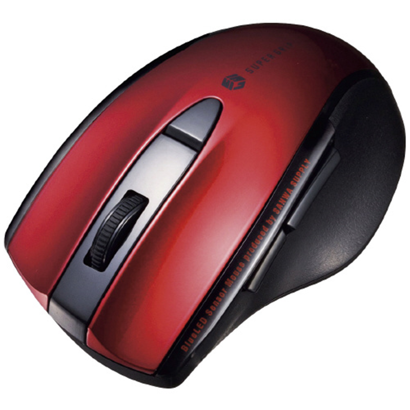 サンワサプライ 静音Bluetooth BLマウス MA-BTBL167R 赤 1個（ご注文単位1個）【直送品】