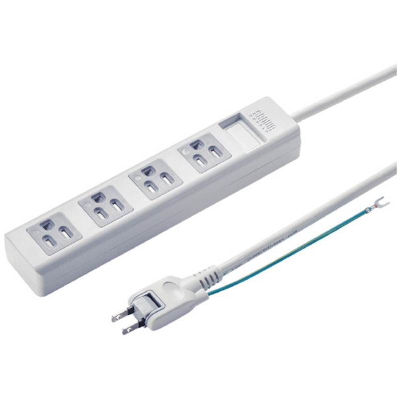 サンワサプライ シャッタータップ4個口2.5m TAP-SH3425MG 1個(ご注文単位1個)【直送品】