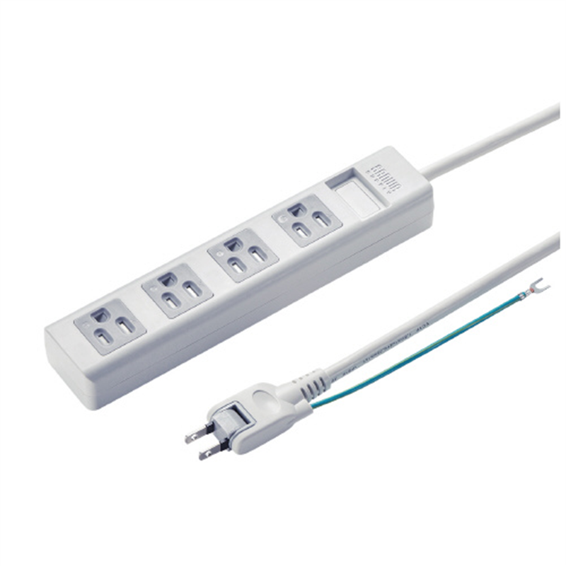 サンワサプライ シャッタータップ 4個口 5m TAP-SH3450MG 1個(ご注文単位1個)【直送品】