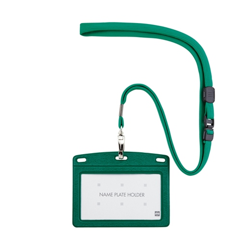 オープン工業 吊下名札レザー調 N-123P-GN 緑 1個（ご注文単位1個）【直送品】