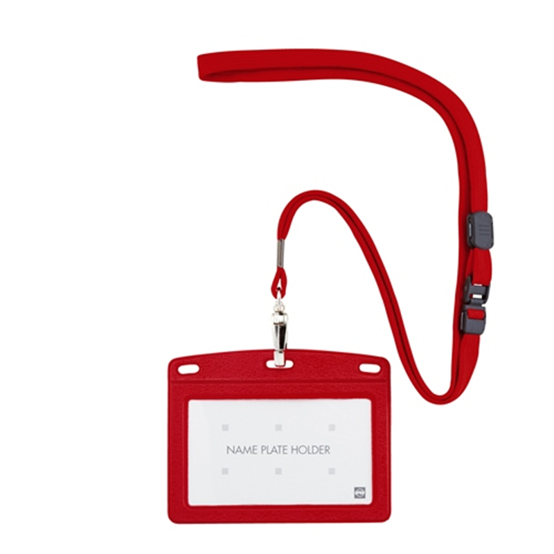 オープン工業 吊下名札レザー調 N-123P-RD 赤 1個（ご注文単位1個）【直送品】