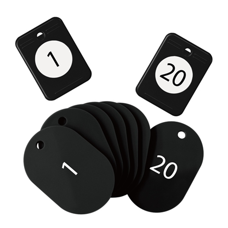 オープン工業 クロークチケット 1?20 黒 BF-150-BK 1個(ご注文単位1個)【直送品】