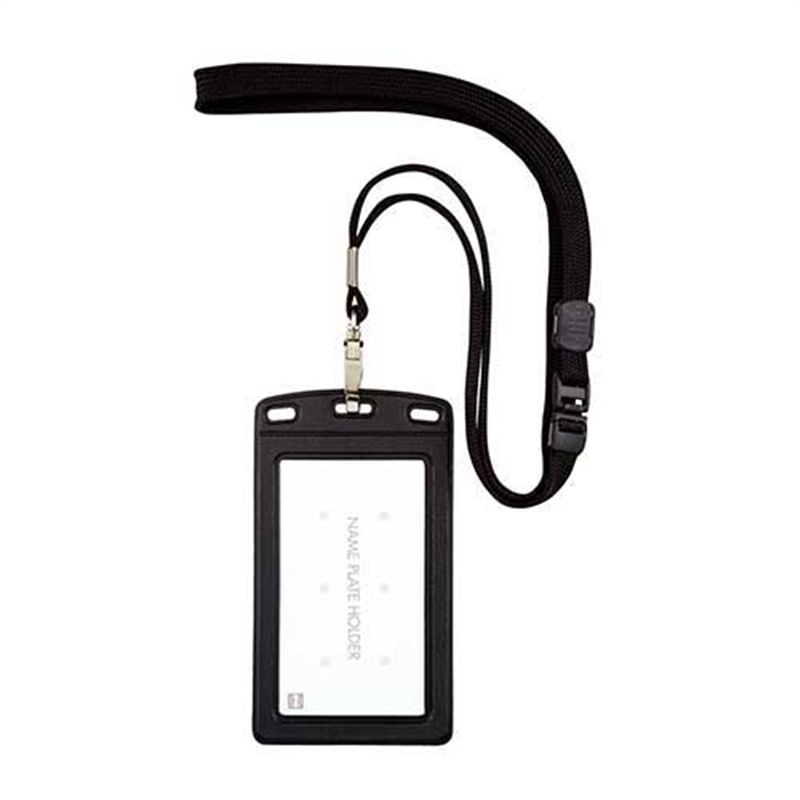 オープン工業 吊下名札レザー調 タテ NL-20P-BK 黒 1個（ご注文単位1個）【直送品】