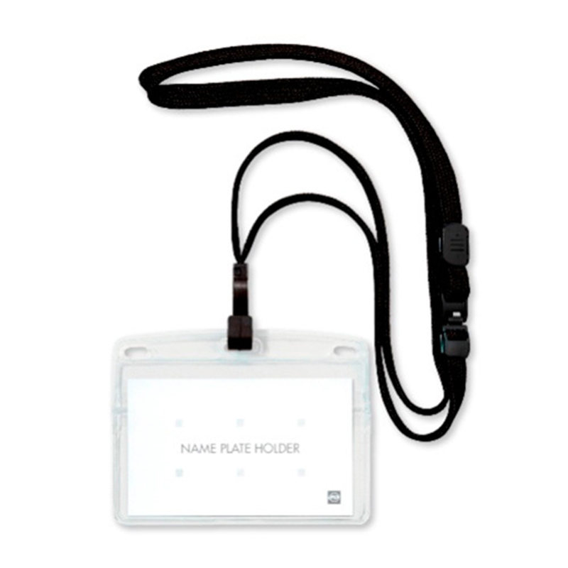 オープン工業 吊り下げ名札 フック式名刺 10枚 NL-22-BK 1個（ご注文単位1個）【直送品】