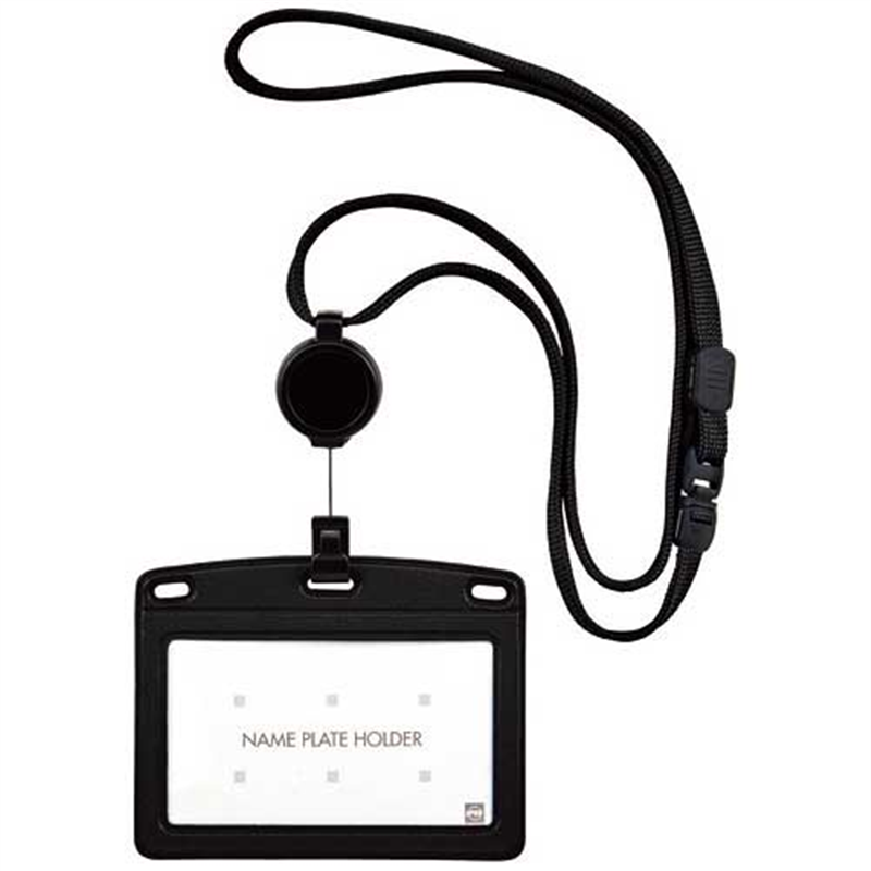 オープン工業 吊り下げ名札NL-25P-BK 1個（ご注文単位1個）【直送品】
