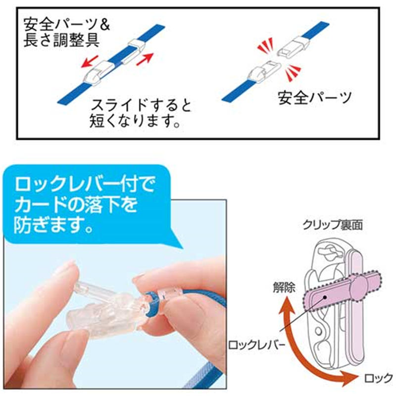 ソニック IDカード用吊下げ名札 NF-451-G 緑 1個(ご注文単位1個)【直送品】