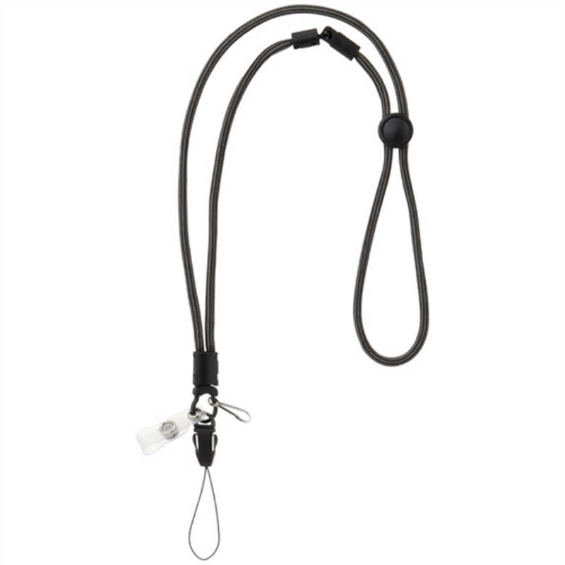 ソニック 多機能丸紐ストラップ MH-223-D 黒 1個（ご注文単位1個）【直送品】