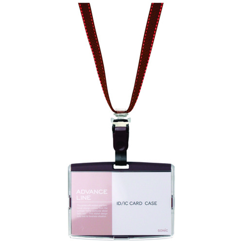 ソニック 吊下げ名札 ハード AL-842-BR ブラウン 1個(ご注文単位1個)【直送品】