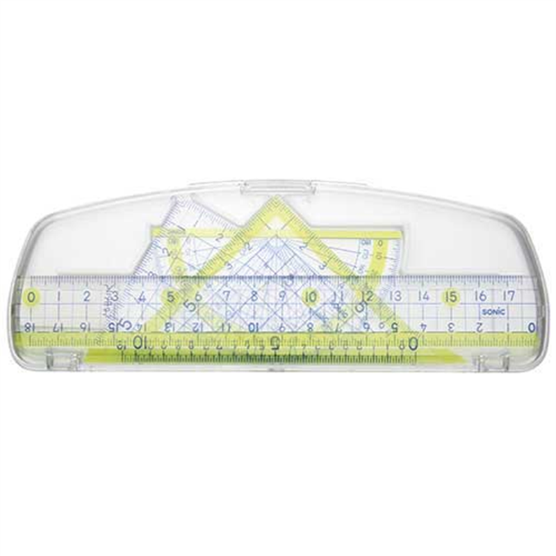 ソニック サンスウメイト定規セット4点 SN-868 青 1個（ご注文単位1個）【直送品】