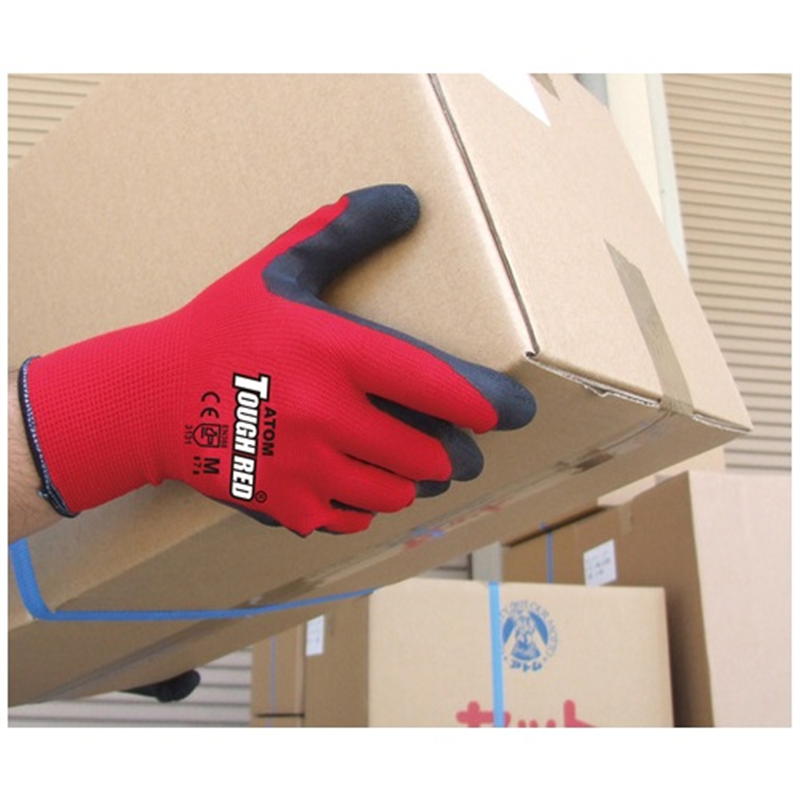 アトム 天然ゴムすべり止め手袋タフレッド3双組M 1個(ご注文単位1個)【直送品】