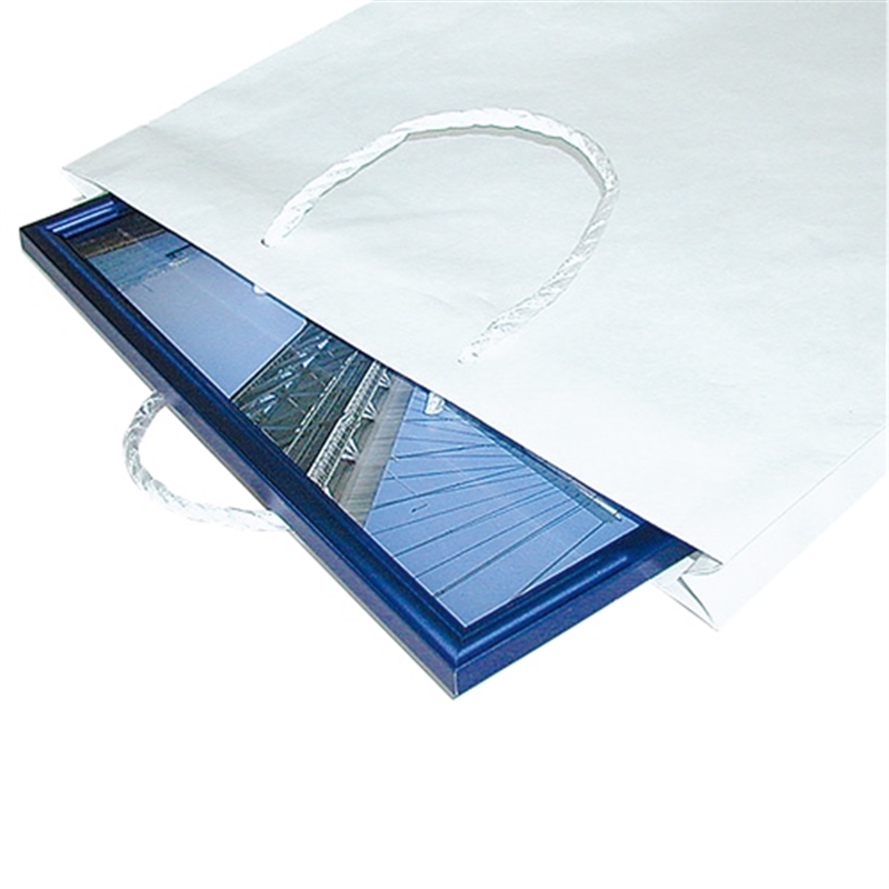 うずまき 額縁手提袋 ベ586 白 B4 10枚 1個(ご注文単位1個)【直送品】