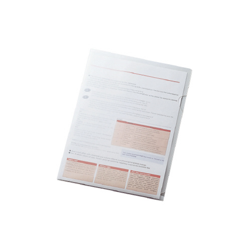 キングジム クリアーホルダー厚口 735RD10 A4 乳白10枚 1個(ご注文単位1個)【直送品】