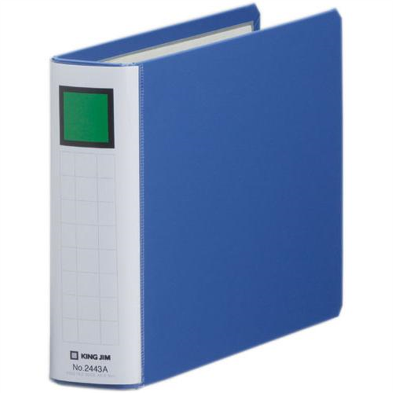 キングジム Sドッチ脱着イージー 2443A A5E 青 1個（ご注文単位1個）【直送品】