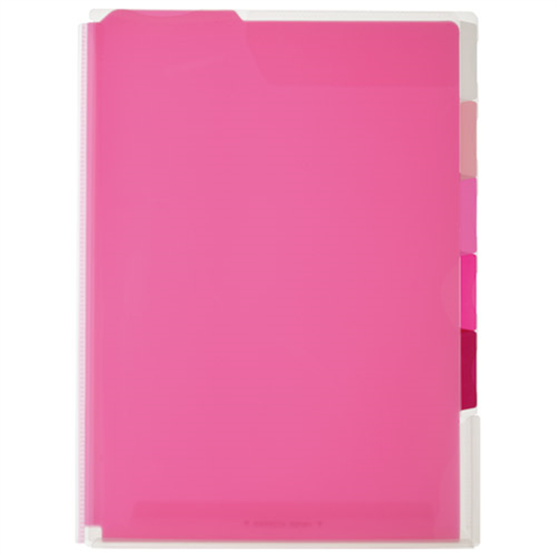 キングジム スーパーハードホルダー5山 766T-R 1個（ご注文単位1個）【直送品】