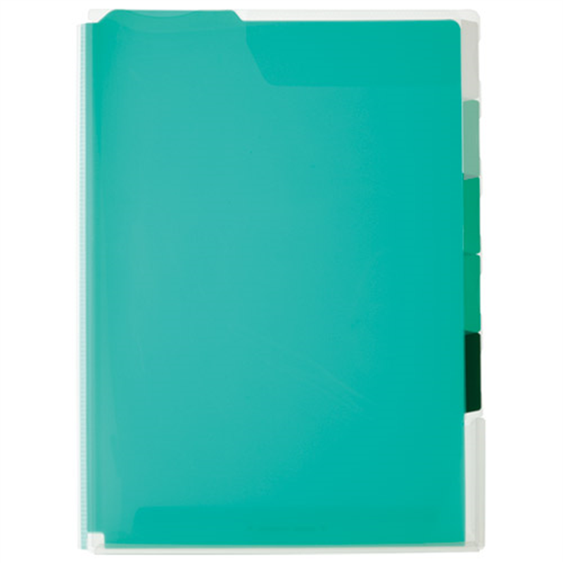 キングジム スーパーハードホルダー5山 766T-G 1個（ご注文単位1個）【直送品】