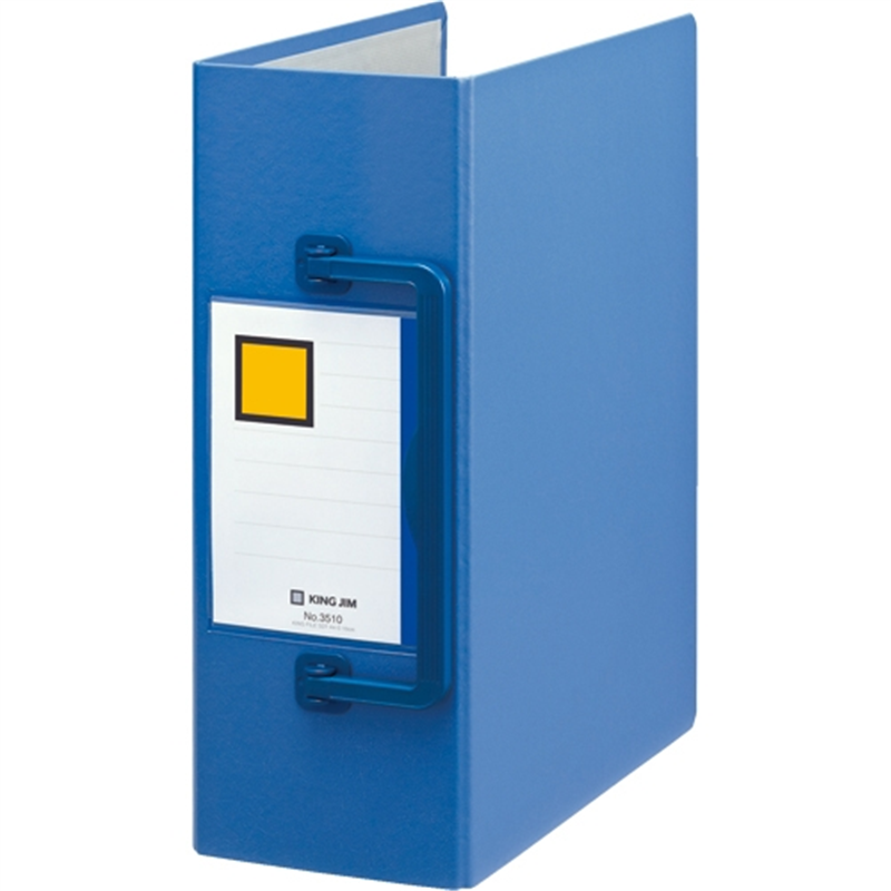 キングジム スーパードッチファイル 3510 特厚100mm 青 1個(ご注文単位1個)【直送品】