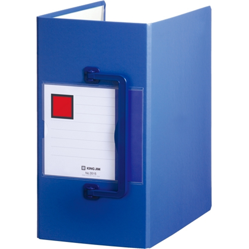 キングジム スーパードッチファイル 3515 特厚150mm 青 1個(ご注文単位1個)【直送品】