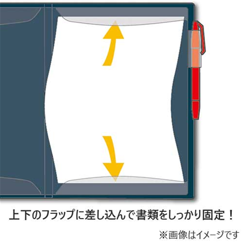 キングジム クリアファイルカキコA4S 20P 8632-R 1個(ご注文単位1個)【直送品】