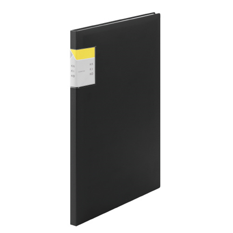 キングジム クリアファイルカキコA4S 20P 8632-BK 1個（ご注文単位1個）【直送品】