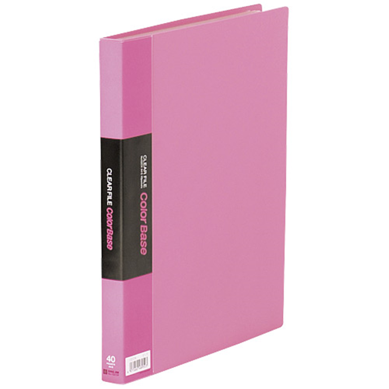 キングジム クリアーファイル 40P 132CW A4S ピンク 1個（ご注文単位1個）【直送品】