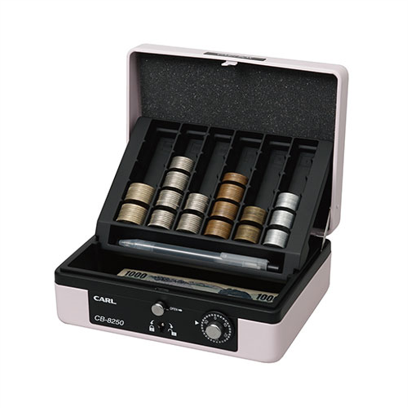 カール事務器 キャッシュボックス A6 ピンク CB-8250-P 1個（ご注文単位1個）【直送品】