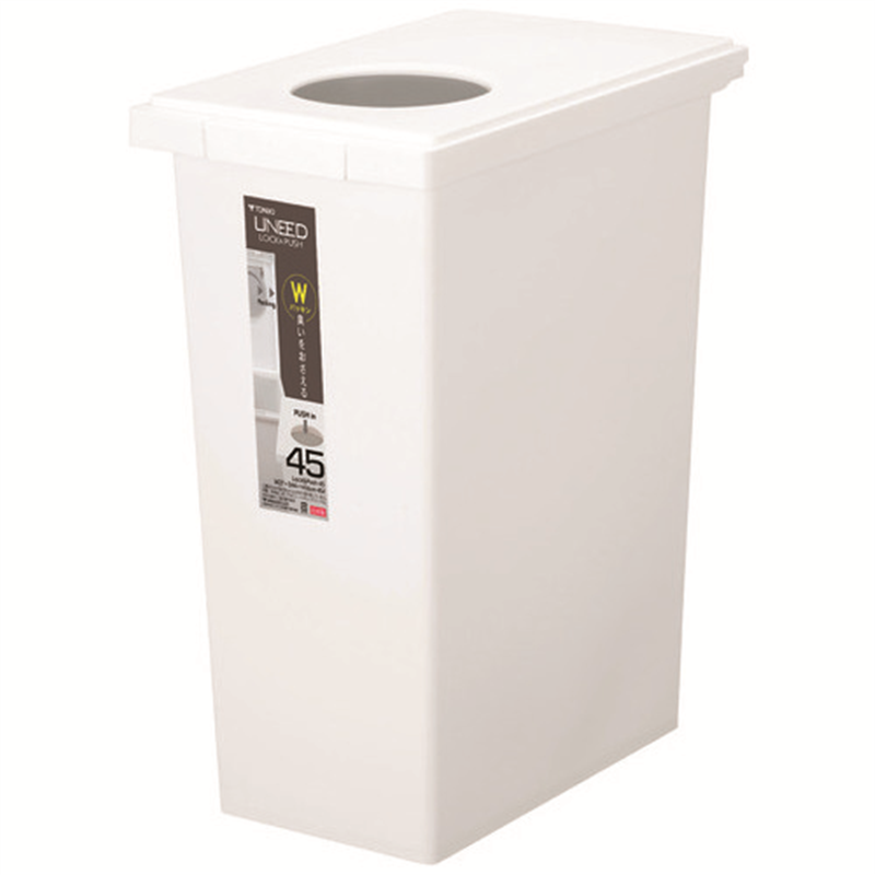 新輝合成 ユニード ロック&プッシュ45 45L ホワイト 1個（ご注文単位1個）【直送品】