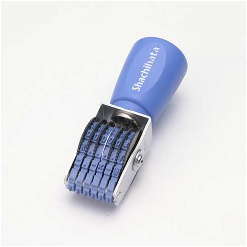 シヤチハタ 回転ゴム印 CF-66G 欧文6連6号 ゴシック 1個（ご注文単位1個）【直送品】