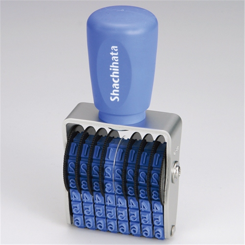 シヤチハタ 回転ゴム印 CF-83G 欧文8連3号 ゴシック 1個（ご注文単位1個）【直送品】