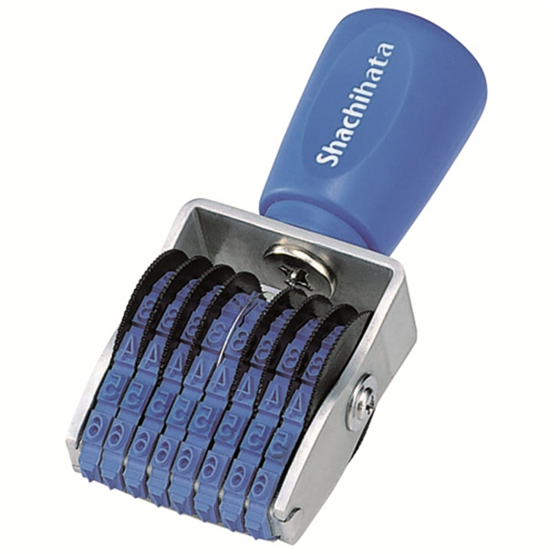 シヤチハタ 回転ゴム印 CF-83G 欧文8連3号 ゴシック 1個(ご注文単位1個)【直送品】