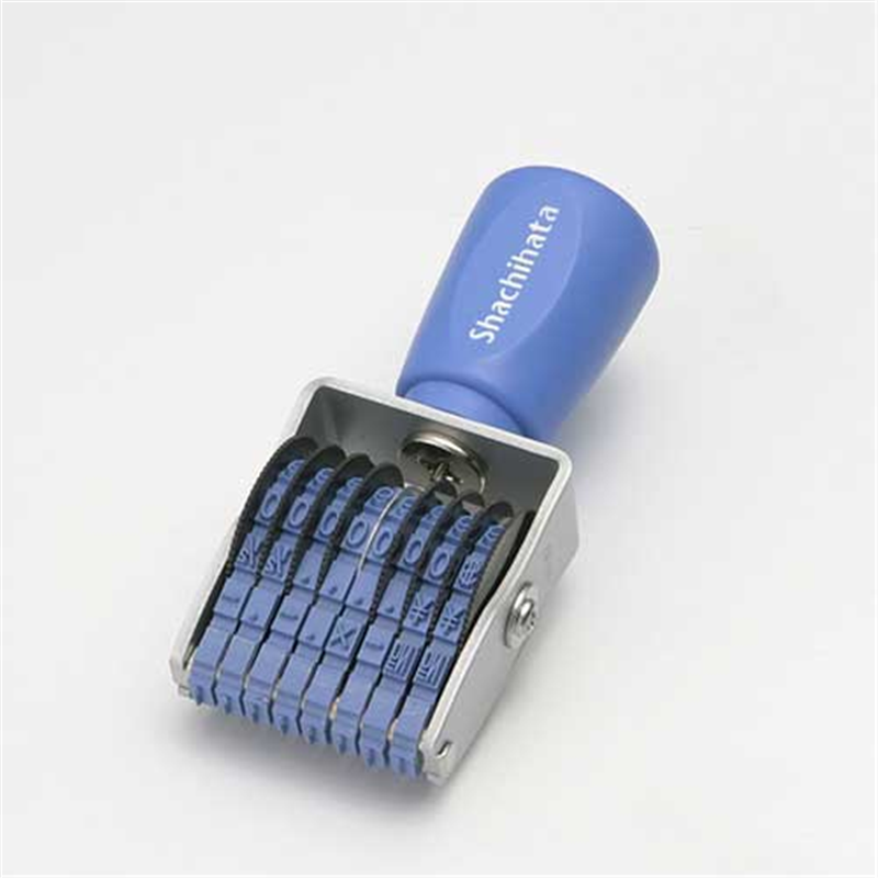 シヤチハタ 回転ゴム印 CF-84G 欧文8連4号 ゴシック 1個（ご注文単位1個）【直送品】